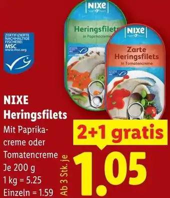 Lidl Nixe heringsfilets Angebot