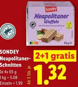 Lidl Sondey neapolitaner- schnitten Angebot
