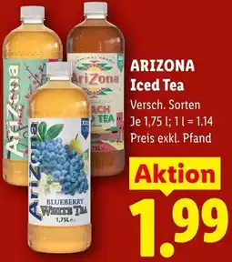Lidl Arizona iced tea Angebot