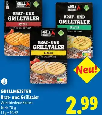 Lidl Grillmeister brat- und grilltaler Angebot