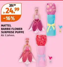 Müller Mattel barbie flower surprise puppe Angebot