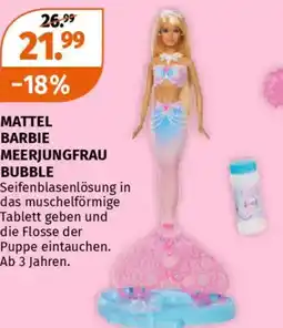 Müller Mattel barbie meerjungfrau bubble Angebot