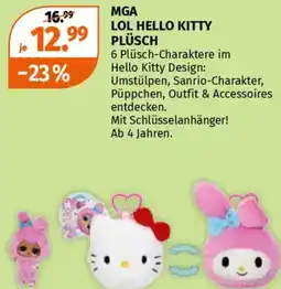 Müller Mga lol hello kitty plüsch Angebot