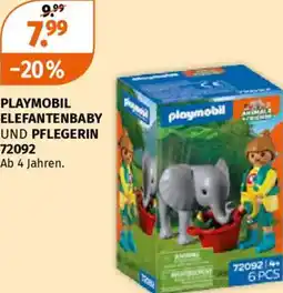 Müller Playmobil elefantenbaby und pflegerin 72092 Angebot