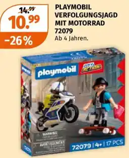 Müller Playmobil verfolgungsjagd mit motorrad Angebot