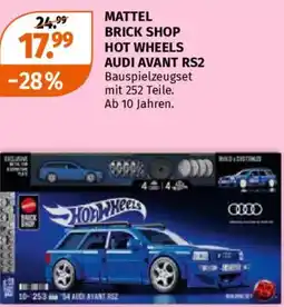 Müller Mattel brick shop hot wheels audi avant rs2 Angebot