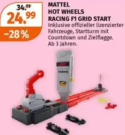 Müller Mattel hot wheels racing f1 grid start Angebot