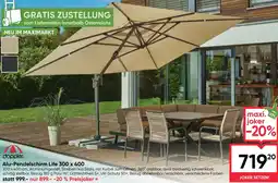 Maximarkt Alu-Pendelschirm Life Angebot