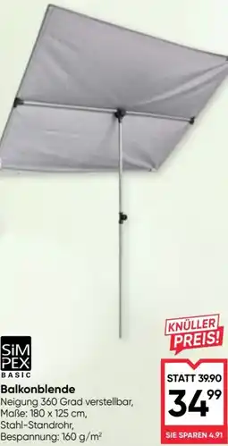 Maximarkt Balkonblende Angebot