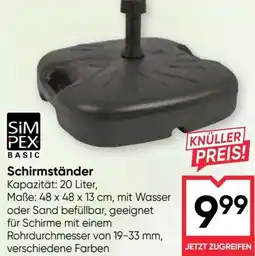 Maximarkt Schirmständer Angebot