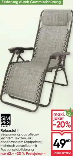 Maximarkt Relaxstuhl Angebot