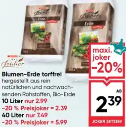 Maximarkt Blumen-Erde torffrei Angebot