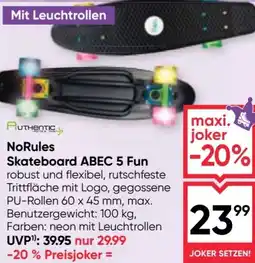 Maximarkt Norules skateboard abec 5 fun Angebot