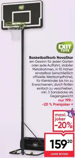 Maximarkt Basketballkorb NovaStar Angebot