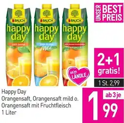 Sutterlüty Happy Day Orangensaft, Orangensaft mild o. Orangensaft mit Fruchtfleisch Angebot