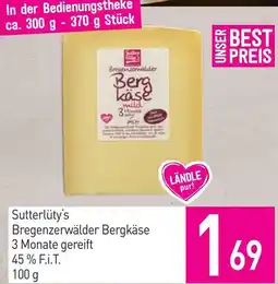 Sutterlüty Sutterlüty's Bregenzerwälder Bergkäse Angebot