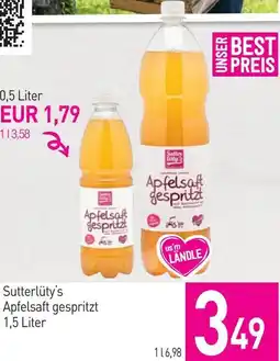 Sutterlüty Sutterlüty's Apfelsaft gespritzt Angebot