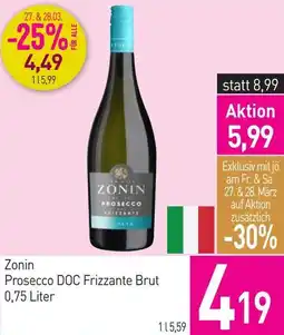 Sutterlüty Zonin prosecco doc frizzante brut Angebot