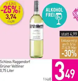 Sutterlüty Schloss Raggendorf Grüner Veltliner Angebot