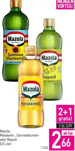 Sutterlüty Mazola Maiskeim-, Sonnenblumen- oder Rapsöl Angebot