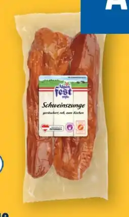 Lidl Alpenfest Geräuchert Schweinszunge Angebot