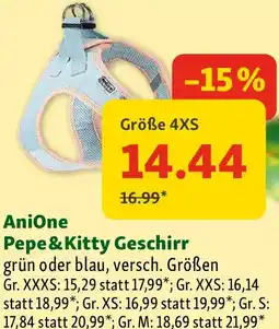 Fressnapf AniOne Pepe & Kitty Geschirr Angebot