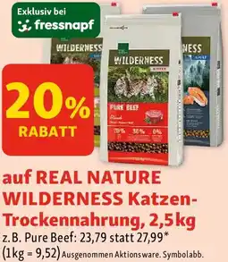 Fressnapf auf REAL NATURE WILDERNESS Katzen- Trockennahrung Angebot