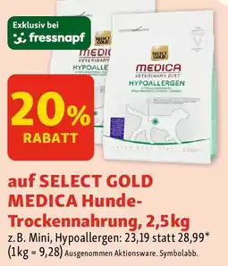 Fressnapf auf SELECT GOLD MEDICA Hunde- Trockennahrung Angebot