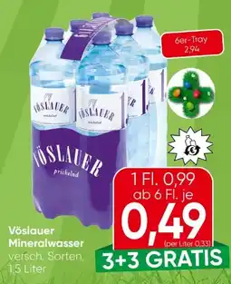 Spar Vöslauer Mineralwasser Angebot