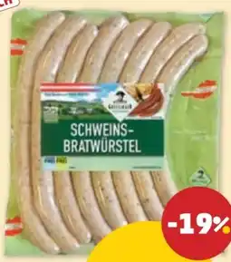 PENNY Greisinger Schweinsbratwürstel Angebot