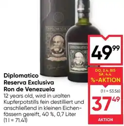 Maximarkt Diplomatico Reserva Exclusiva Ron de Venezuela Angebot