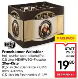 Maximarkt Franziskaner weissbier Angebot