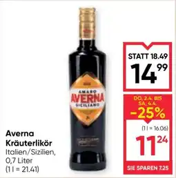 Maximarkt Averna Kräuterlikör Angebot