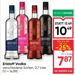 Maximarkt Eristoff Vodka Angebot