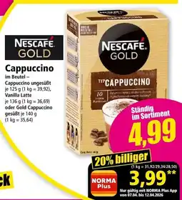 Norma Nescafé Gold Cappuccino Angebot
