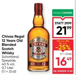 Maximarkt Chivas Regal XV 15 Year Old Blended Scotch Whisky Angebot