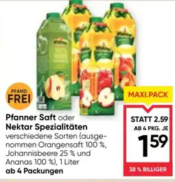 Maximarkt Pfanner Saft Angebot