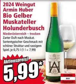 Norma Weingut armin huber bio gelber muskateller holunderbusch Angebot