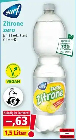 Norma Surf Zitrone Zero Angebot