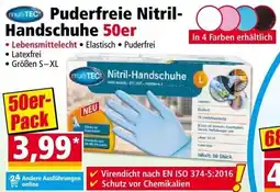 Norma Puderfreie nitril handschuhe 50er Angebot