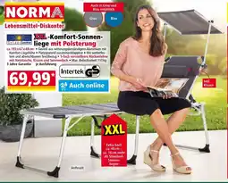 Norma Komfort Sonnen liege mit Polsterung Angebot
