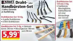Norma Draht oder handbürsten set Angebot