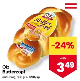 MPreis ölz Butter Zopf Angebot