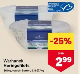 MPreis Warhanek Heringsfilets Angebot