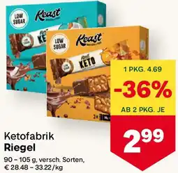 MPreis Ketofabrik Riegel Angebot