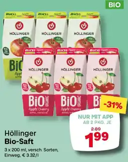 MPreis Höllinger Bio-Saft Angebot