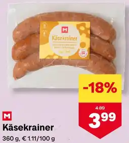 MPreis Käsekrainer Angebot