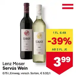 MPreis Lenz Moser Angebot