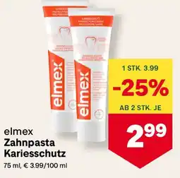 MPreis elmex® Zahnpasta Kariesschutz Angebot
