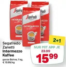 MPreis Segafredo Zanetti Intermezzo Kaffee Angebot